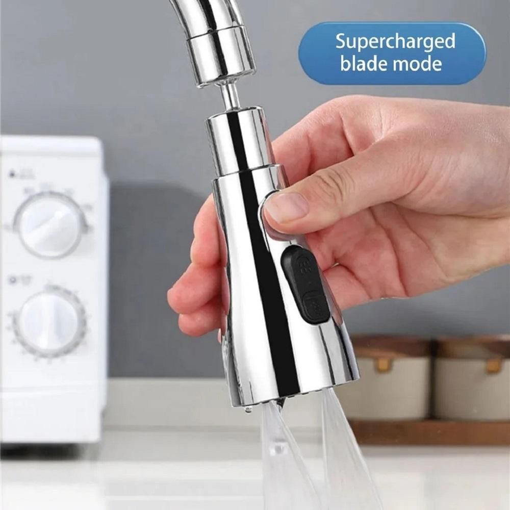 Kitchen Faucet Extender, 3-Mode Spray Head, Flexible Extension